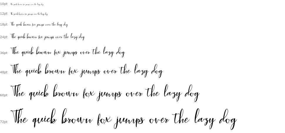 Biglittle Script font Şelale