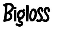 Bigloss шрифт