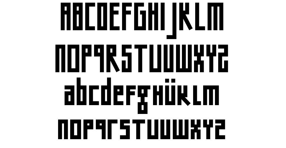 Bigntall font specimens