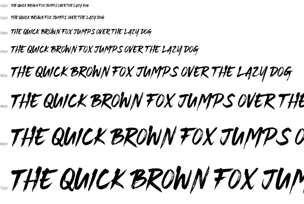Bigruns Brush font Şelale