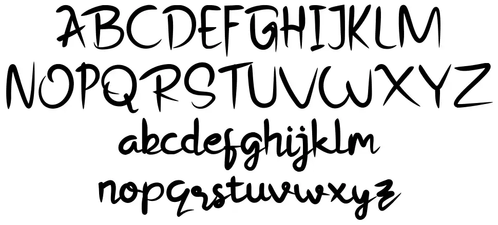 Bigswashfont specimens