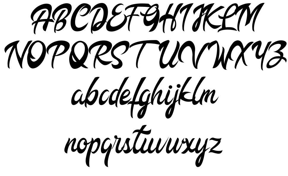 Bilango font specimens