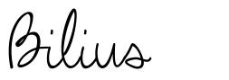 Bilius font