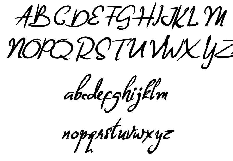 Billea Quin フォント 標本
