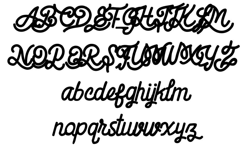 Billgis フォント 標本