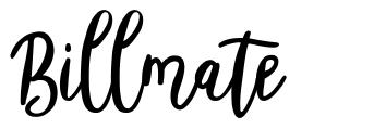 Billmate schriftart