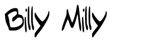Billy Milly フォント