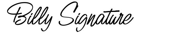 Billy Signature