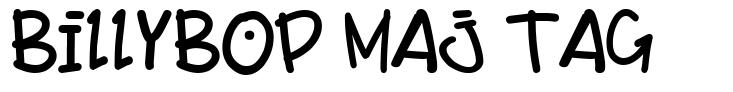 BillyBop Maj Tag font