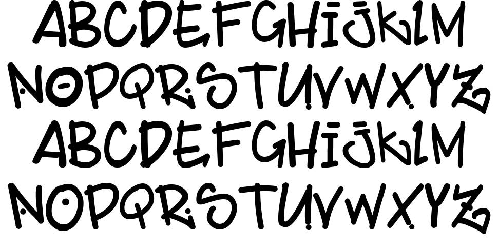 BillyBop Maj Tag font specimens