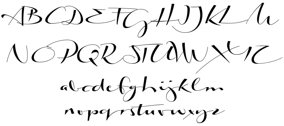 Biloxi Calligraphy font Örnekler