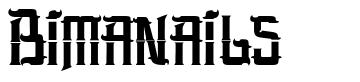 Bimanails шрифт