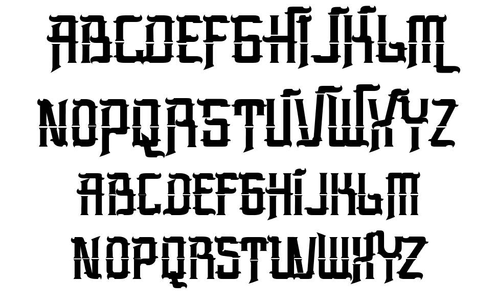 Bimanails フォント 標本