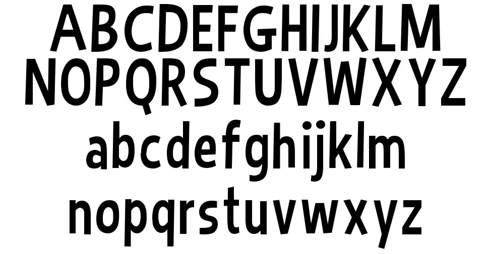 Bimbo JVEfont specimens