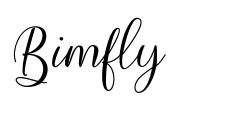 Bimfly шрифт