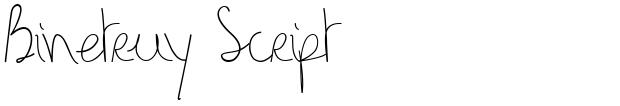 Binetruy Script