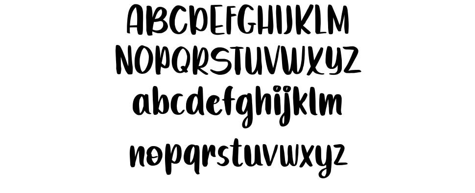 Binoty font specimens
