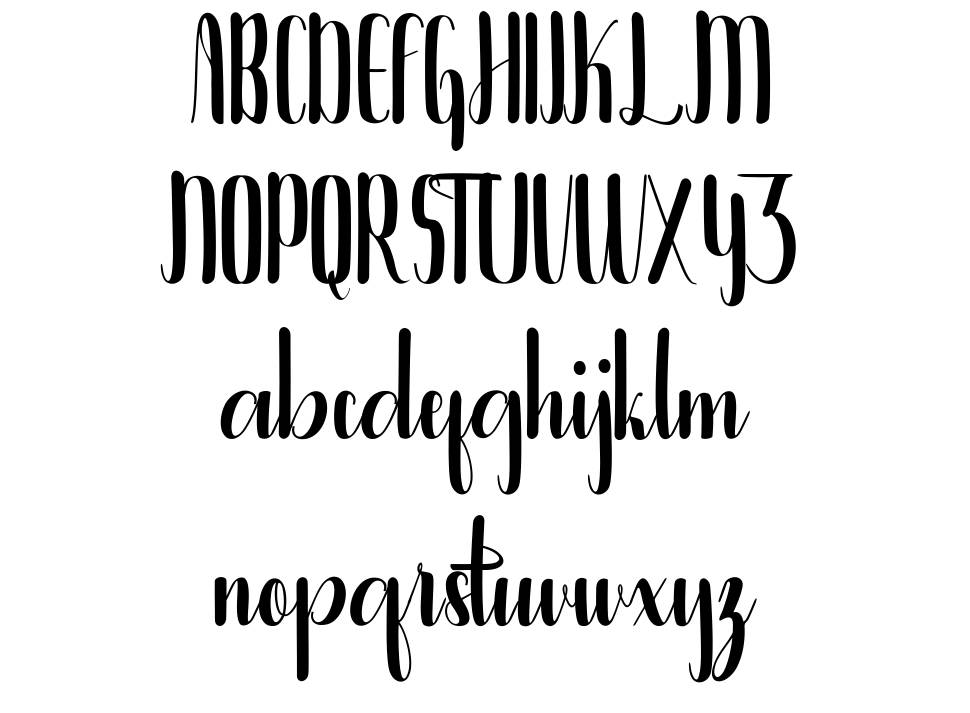 Bintanghu font Örnekler