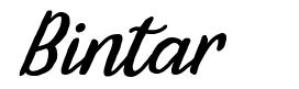 Bintar шрифт