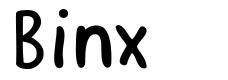 Binx шрифт