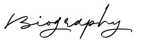 Biography font