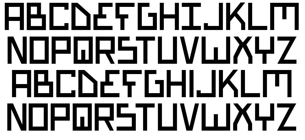 Bionic Type font Örnekler