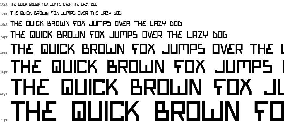 Bionic Type font Şelale