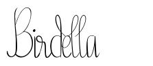 Birdella font