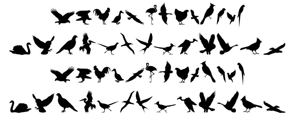 Birds of a Feather schriftart Vorschau