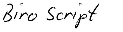 Biro Script font