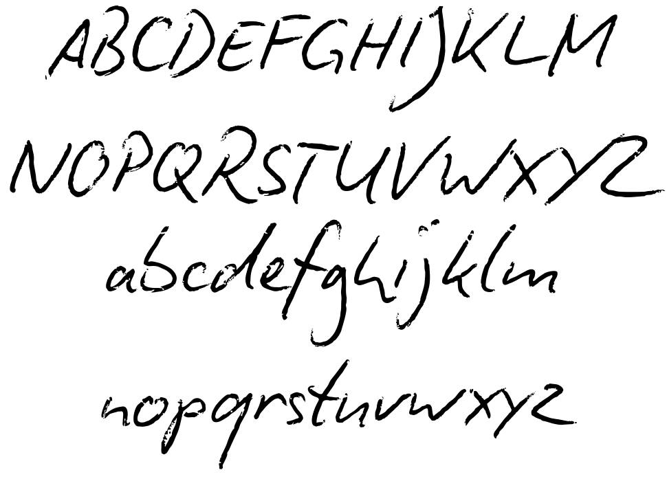 Biro Script font specimens