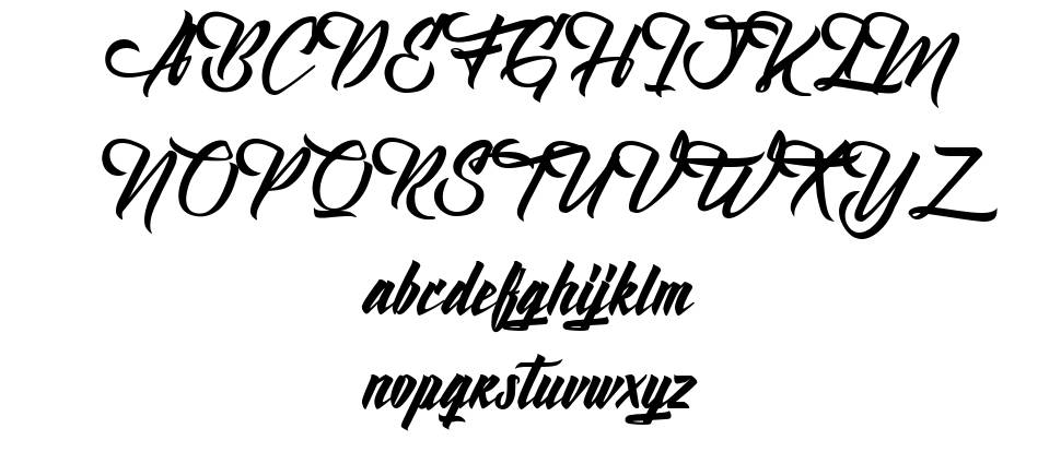Birth of the Furious font Örnekler