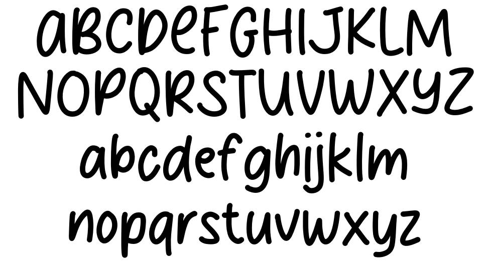 Biskuito font Örnekler