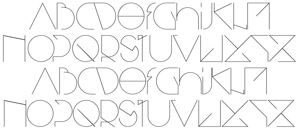 Bisurk font specimens