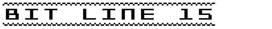 Bit Line 15 шрифт