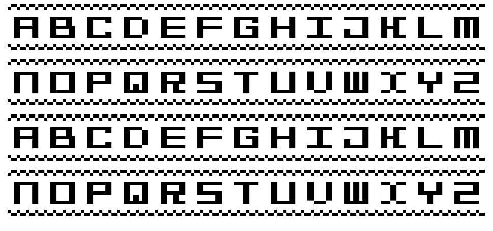 Bit Line 15 font specimens