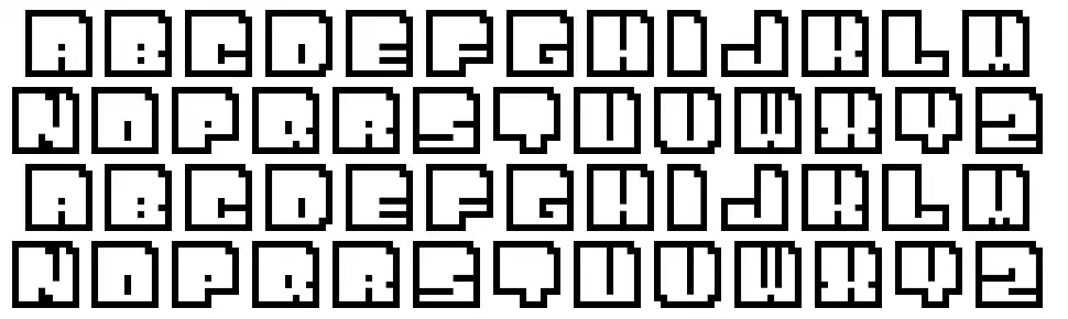 Bit Outlinefont specimens