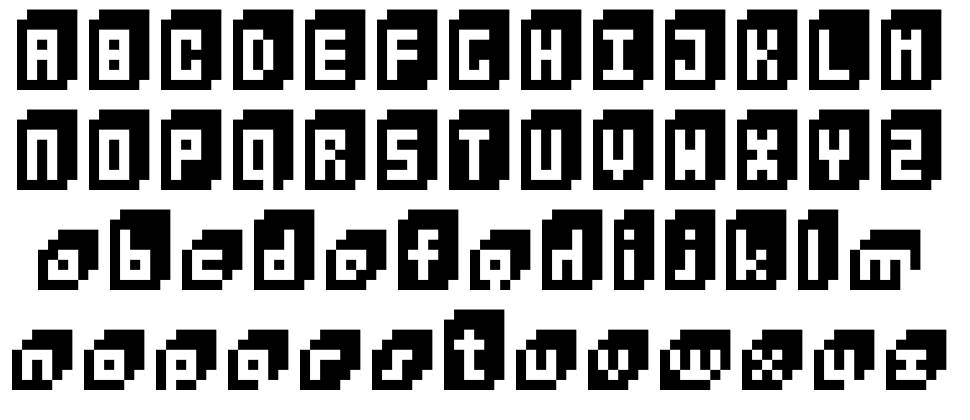 BitCube font Specimens