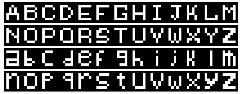 BitMap font specimens