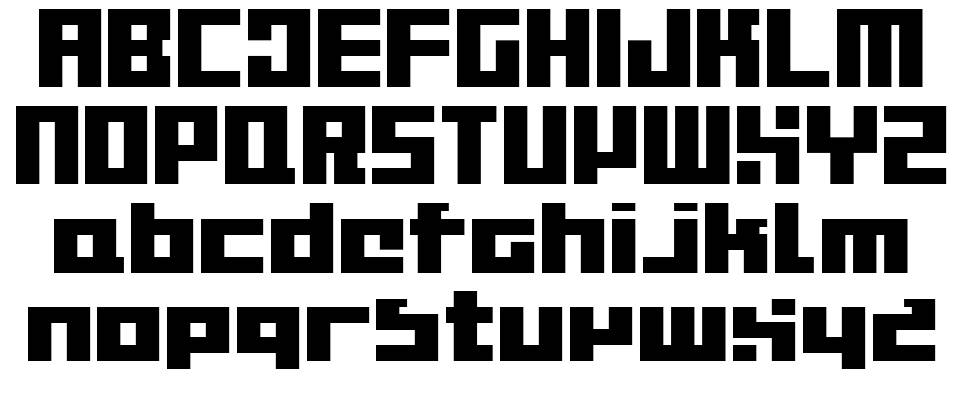 Bitmapper Old Type 字形 标本