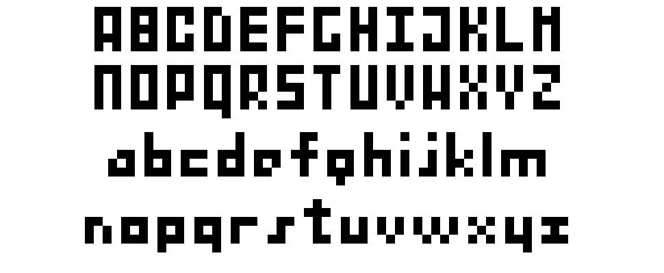 BitNanov33 font Specimens