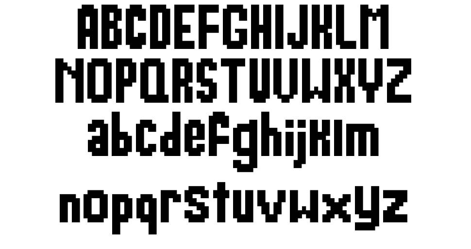 BitPap font specimens