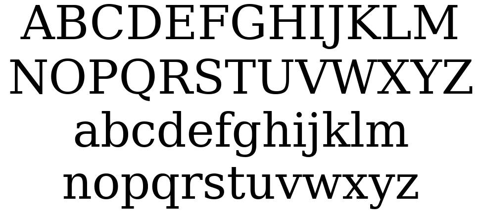 Bitstream Vera Serif písmo