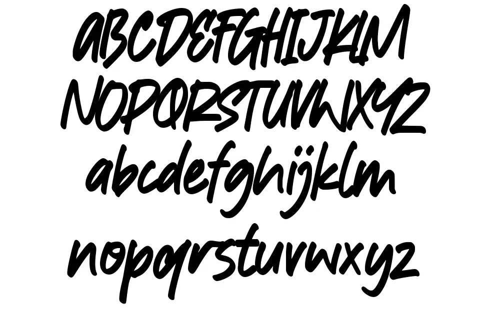 Bitter Kiss font specimens