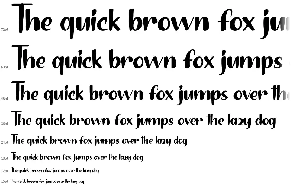 Bitter Pastryfont waterfall