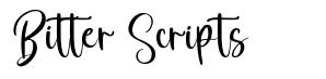 Bitter Scripts fonte
