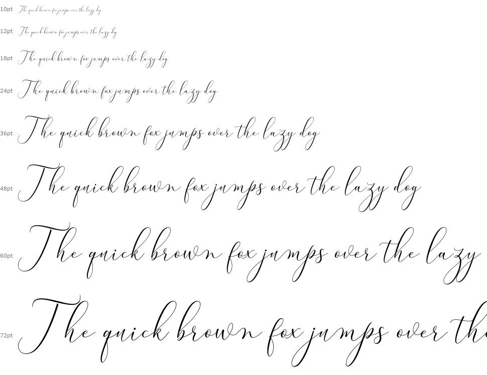Bitthai Script font Şelale