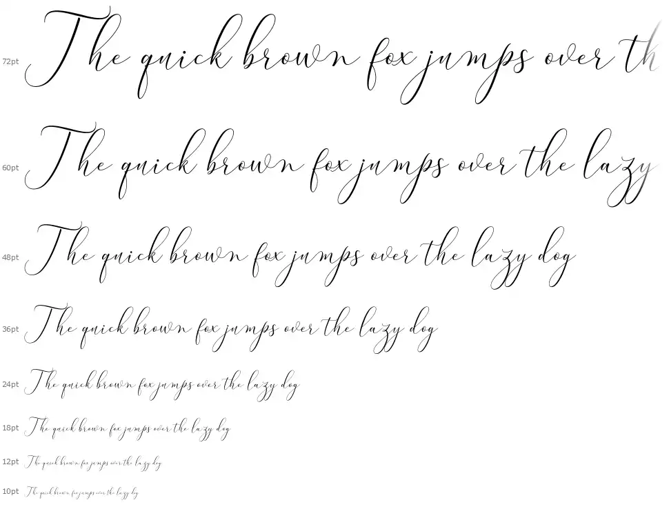 Bitthai Scriptfont waterfall