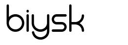 Biysk 字形