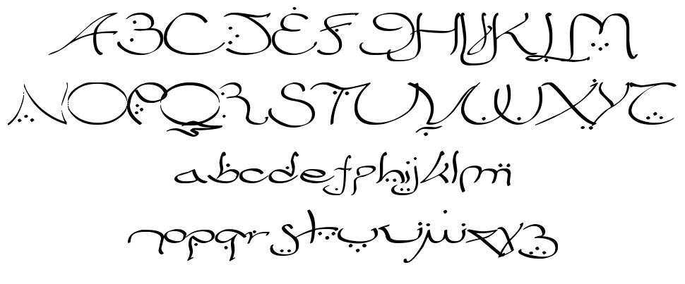 Bizancia font specimens